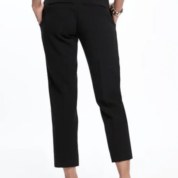 🚢Old Navy Harper Cropped Mid-Rise Strait Leg Pants in Blue-Black - Picture 8 of 8